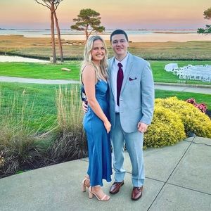 Hello Molly Keep Watching Midi Dress Blue (Small)